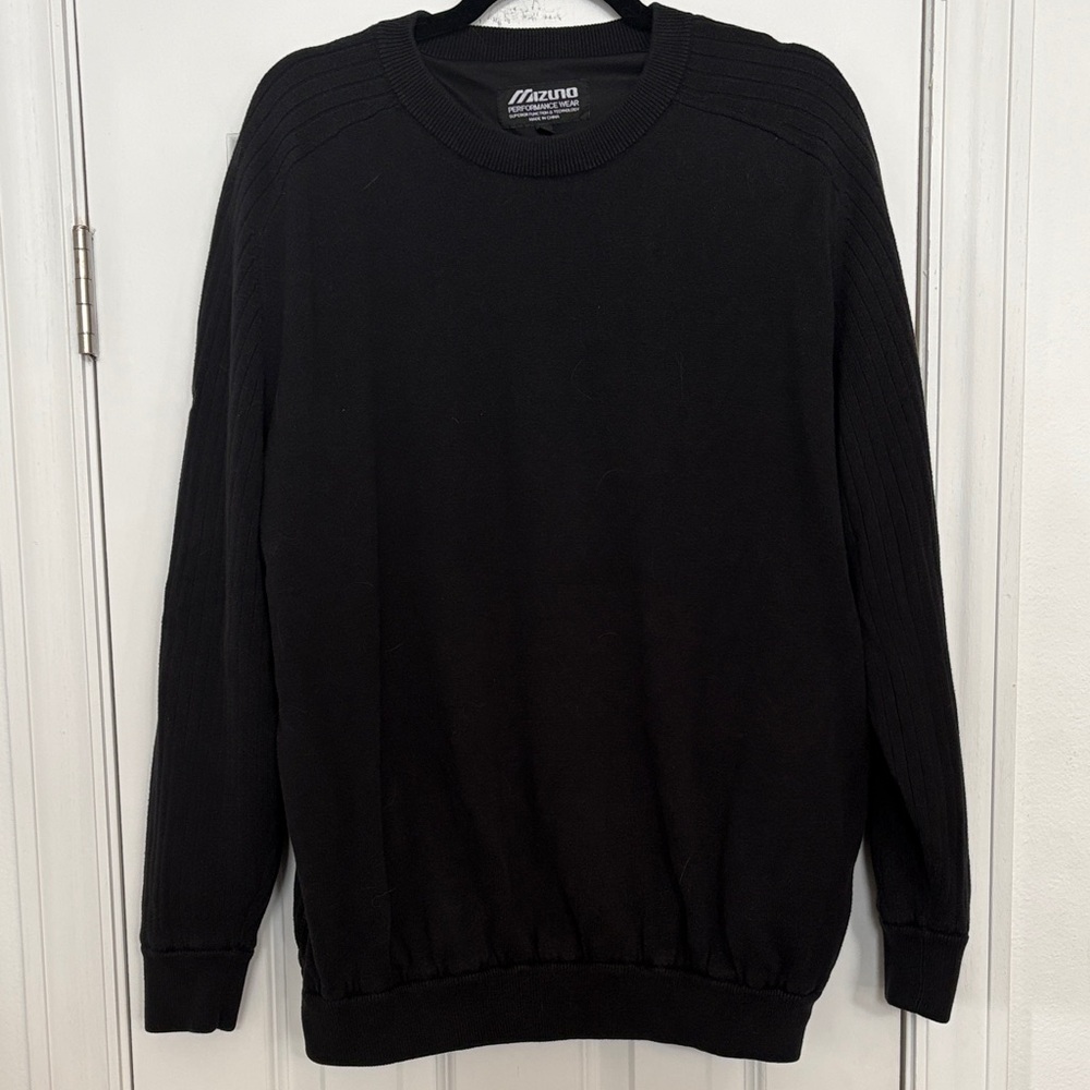 Mizuno Performance Wear WindLite Lined Golf Sweater Black Men’s Sz XL